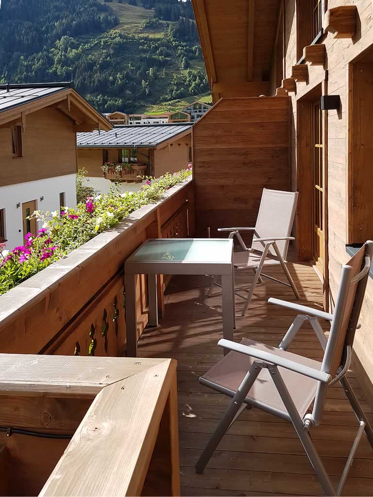 Uitzicht vanaf het balkon